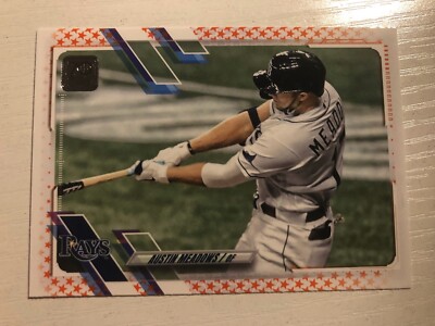 2021 Topps Orange Star Parallel /99 Austin Meadows Rays 86