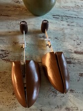Vintage Pair Adjustable Wood Shoe Tree Stretcher Stuart Holmes