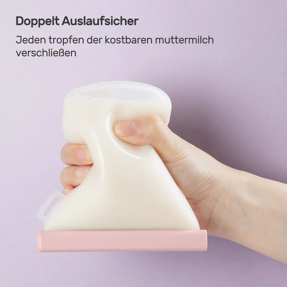 7 Stück Wiederverwendbare Muttermilchbeutel 8oz/240ml Auslaufsichere Muttermi... - Bild 2 von 4