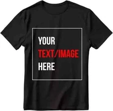 Custom Personalized TShirt Print Your Logo Photo Custom Made Shirt Gildan Heavy