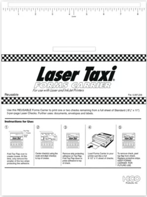 Item 13075 Laser Taxi Forms Carrier - 10 sheets