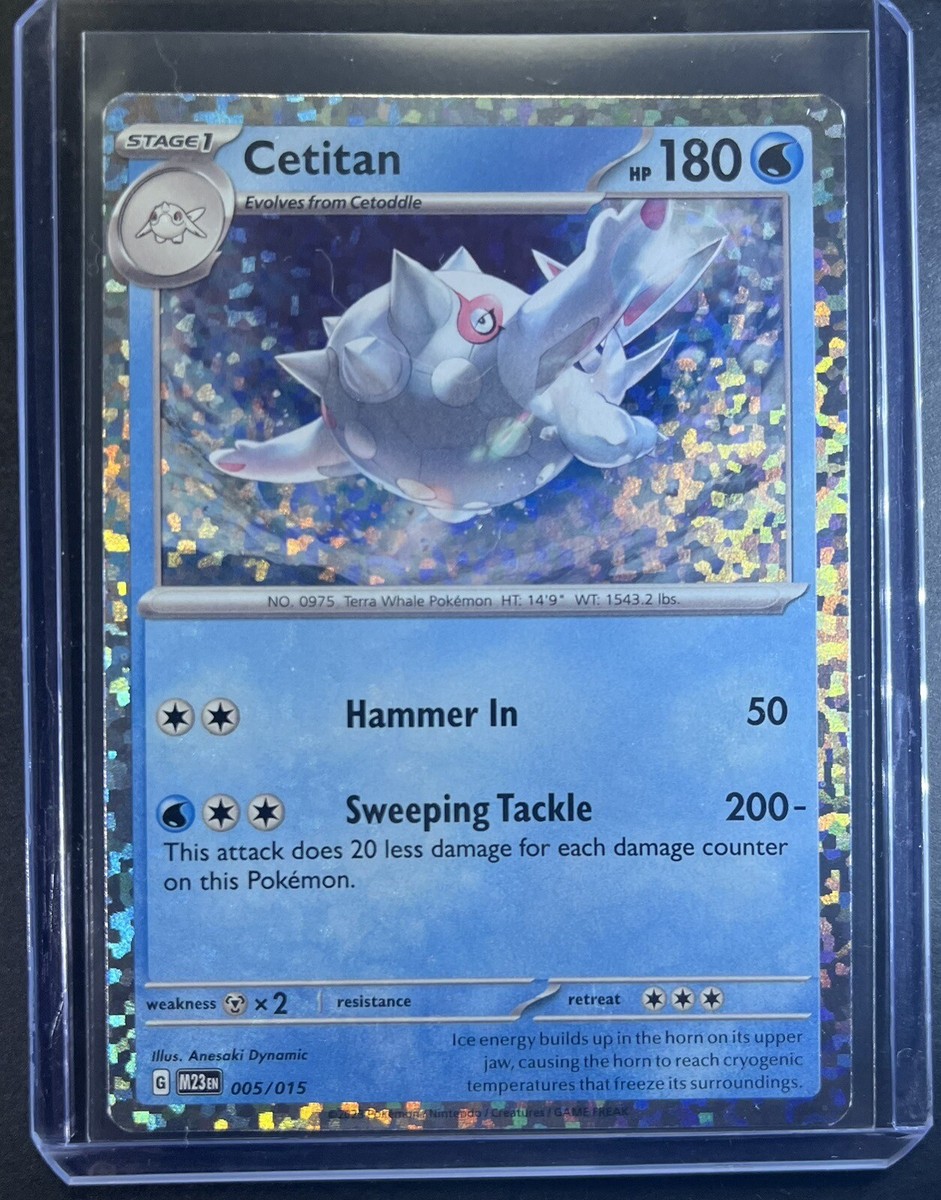2023 McDonalds Pokmon Card Cetitan Holo 5/15 2023 McDonalds Pokmon Card Cetitan Holo 5/15