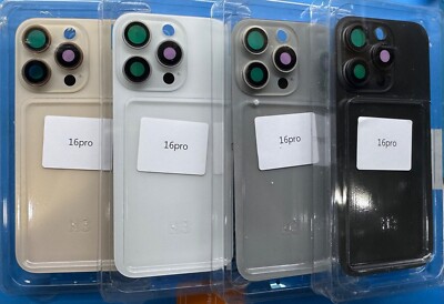 Für iPhone 16 Pro Ersatz Rückseite Back Glas Kamera Linse Halterungen Reparatur UK