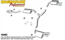 Ligne échappement 15082 Dodge Charger 3.6 Quad à partir de 2011, Magnaflow