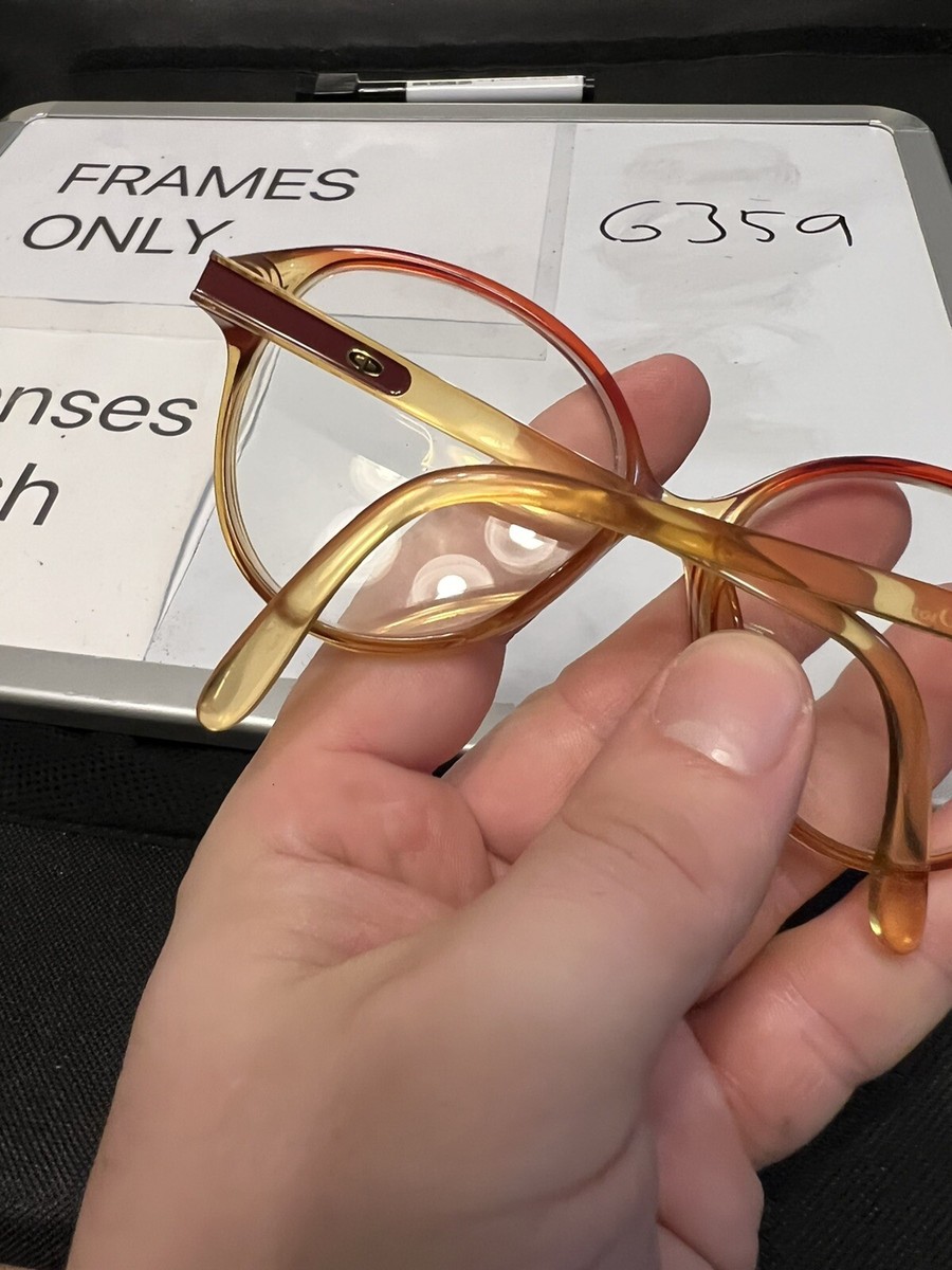 Vintage Christian Dior frames 2267A 30 clear amber frames 52