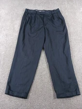 Perry Ellis Portfolio Mens Dress Pants 36x30 Blue Polyester