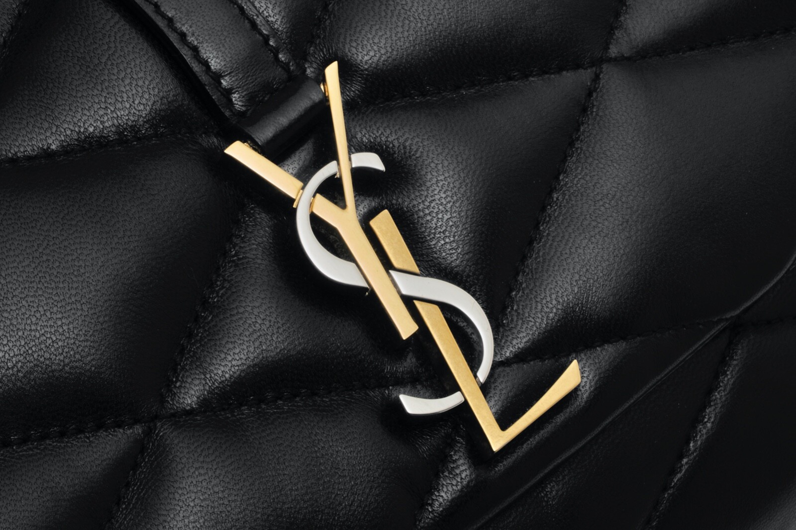 Borsa a tracolla trapuntata YSL Saint Laurent Le 57 colore nero