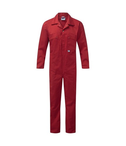 FORT 366 Cremallera Frontal Mono Caldera Nuevo Rojo 48" Castle Clothing