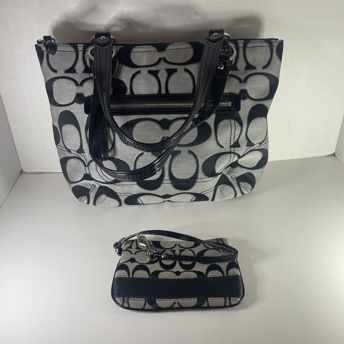 SIGNATURE COACH SHOULDER HOBO TOTE HANDBAG Purse & Wallet LEATHER