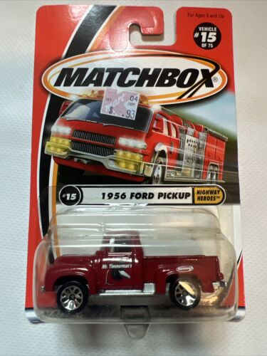 Ford Matchbox 2000 1956 camioneta Highway Heroes #15 1:65 fundición a presión Mr. Timmerman B3 - Imagen 1 de 4