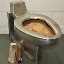 Acorn Penal Ware Stainless Steel Toilet 1685-W-2, Floor Mount, Rear Spud, Prison