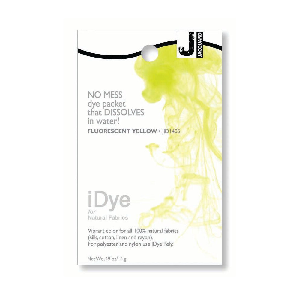 Fluorescent Yellow Jacquard iDye Natural Fabric Dye