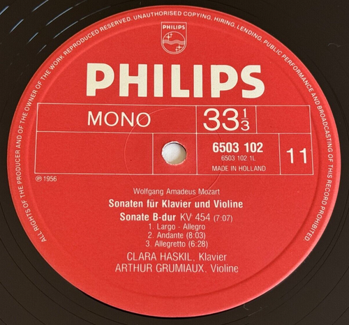 CLARA HASKIL piano sonatas concertos MOZART MARKEVITCH ED1 PHILIPS 7LP Box MINT - Picture 5 of 10
