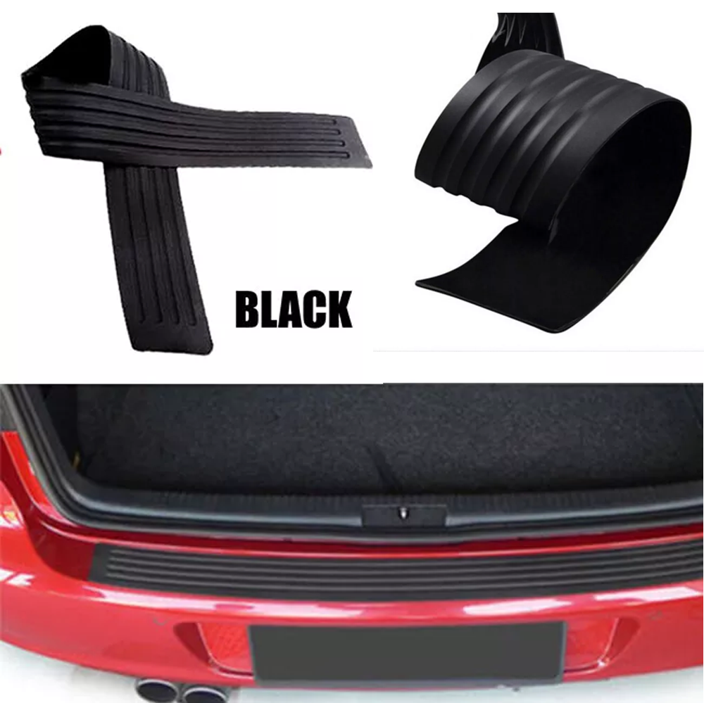 90cm Black Rear Bumper Protection Cover Sill Scuff Plate Trim Car Accessories