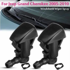 2pcs Front Windshield Washer Fluid Spray Jet Nozzle Kits For Jeep Grand Cherokee