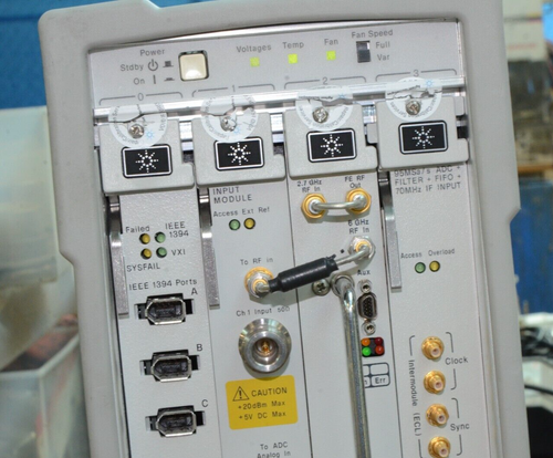 Agilent E8408A 4 Slot VXI Mainframe With E8491B E89605B E2731A E1439C Modules - Picture 3 of 5