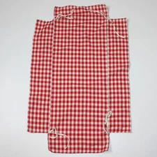 American Girl Felicity Merriman Bed Colonial Red Check Print Canopy for 18" Doll