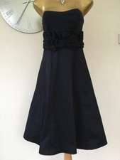 💕KAREN MILLEN - 10 UK - STUNNING BLACK STRAPLESS EVENING / COCKTAIL DRESS