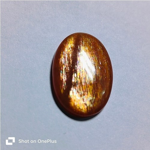 Lattice Sunstone Gemstone Natural Cabochon Loose gemstone Jewelry 25 Cts ME-9618 - Picture 2 of 3