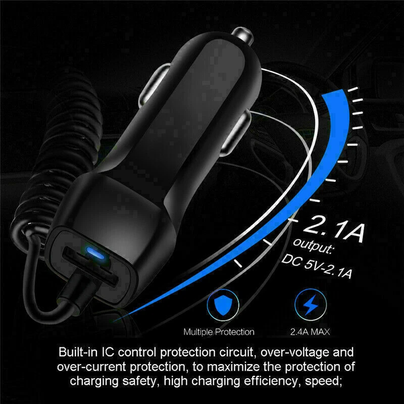 Car Charger Adapter for iPhone 14 13 12 11 Pro Max X XS Fast Charging Cable cord - Image 3 of 4