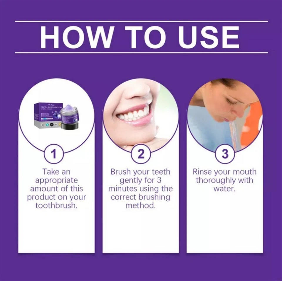 Dental Restoration Mineral Powder, Mineral Tooth Powder, Teeth Whitening NEW. - Image 4 of 4