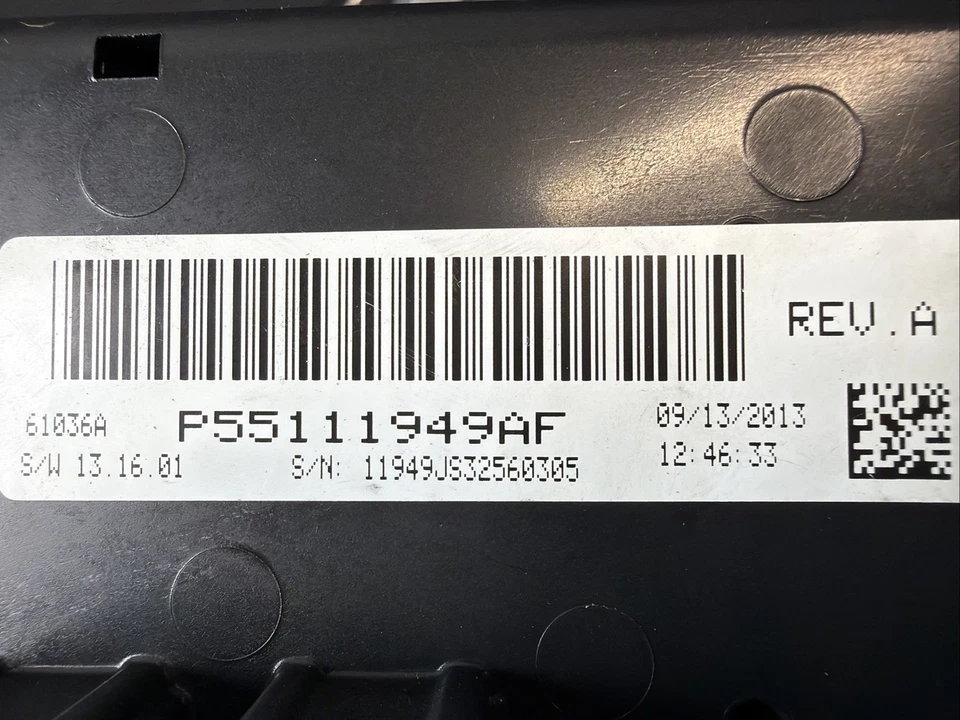 10-14 Dodge Avenger / Chrysler 200 calefacción aire acondicionado interruptor control P55111949AF Foto 2 de 3