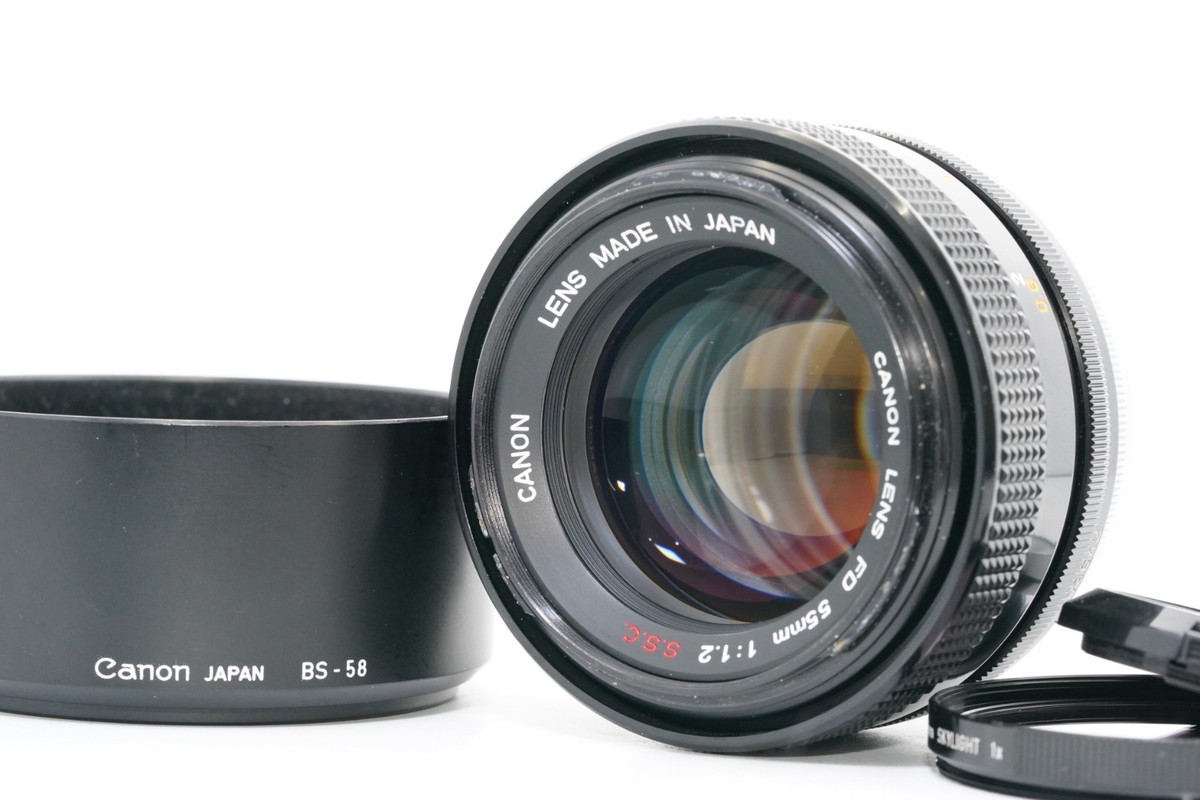 MINT] Canon FD 55mm F1.2 S.S.C. MF Standard Lens w/ Hood Caps