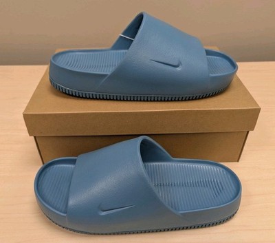 Mens Nike Calm Slides Sandals Smoky Blue Sz 9 FD4116-005 | eBay display picture 2