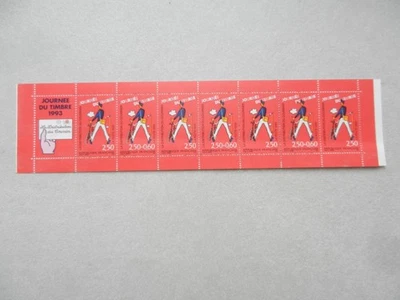 carnet 7 timbres à 2,50 frs journée du timbre 1993-la distribution du courrier - Photo 1/3