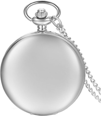 Jewelrywe Herren Damen Taschenuhr Classic Glänzend Kettenuhr Analog Quarz Uhr Mi