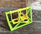 Fisher Price Vintage Little People SWING SET Green and Yellow Swing Seesaw