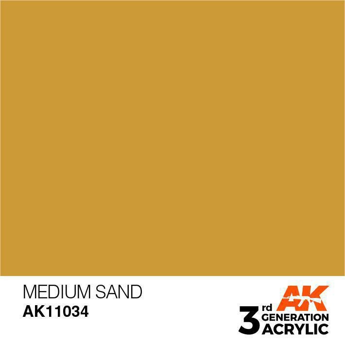 Acrilico Modellismo AK Interactive Medium Sand 17ml foto 3