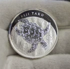 2011 Fiji Islands $2 1 oz .999 Silver Turtle Coin
