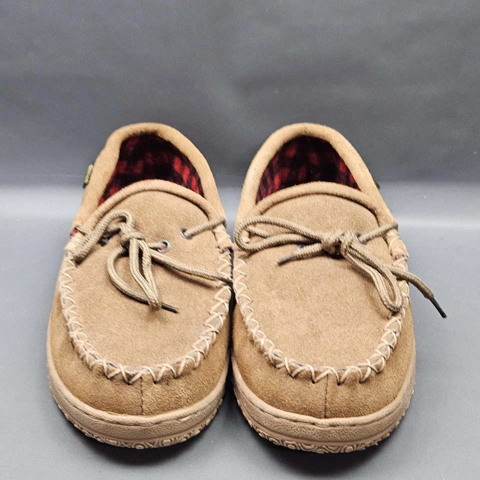 Old Friend Wisconsin Mocasín Zapatos Para Hombres 9 Marrón Gamuza Zapatillas Cuadros Foto 3 de 4