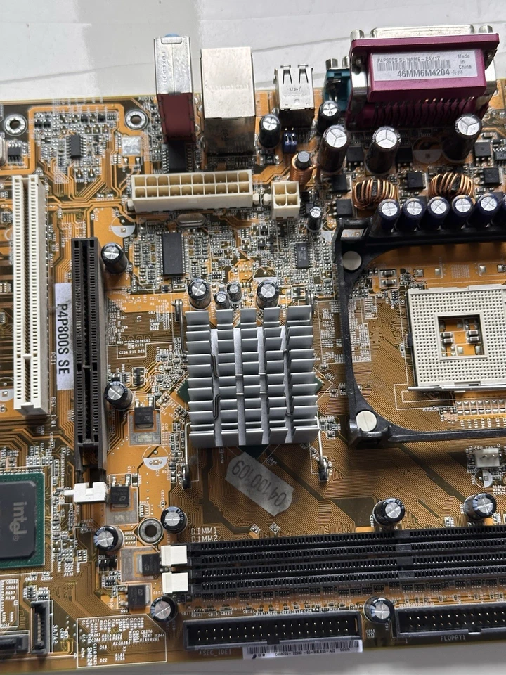Scheda Madre ASUS P4P800S SE Socket 478 AGP DDR – Retro PC Vintage Intel Pentium - Immagine 3 di 4