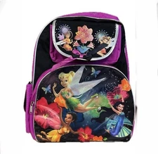 Large School Disney -Tinker Bell- 16”H x 12”W Reinforced  Backpack NEW