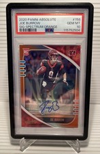 2020 Panini Absolute Rookie Joe Burrow Signatures Spectrum Orange /35 PSA 10 !!!