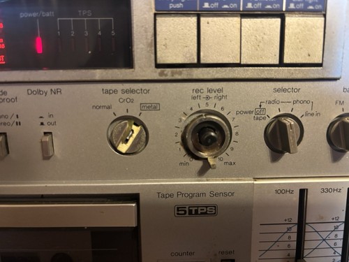 Very Rare Panasonic RX-C100 Stereo Gray Collectible Works Needs Word Too - Picture 12 of 15