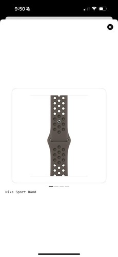 Apple Watch Nike Sport Band 45mm (42/44/49) OEM Olive Gray Cargo Khaki M/L Used - 第 6/9 張圖片