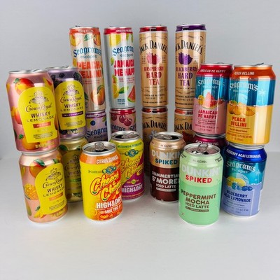Whiskey Seltzer Drinks Special Flavors 12oz Empty Can Collection (You Pick)