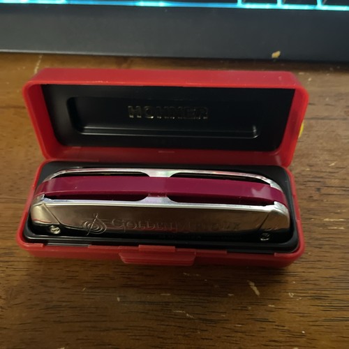 Vtg M. Hohner Golden Melody Harmonica No 542 Key of DB Made in Germany - Picture 5 of 7