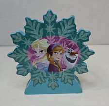 Disney Frozen Snowflake Elsa Anna Olaf Durable Wood Polyresin Toothbrush Holder