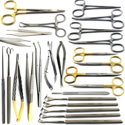 Blepharoplasty Instruments Kit Eyelid Retractors Micro Eye Surgery Ophthalmic