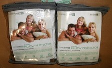 PILLOW COVER QUEEN SIZE QUILTED MICRO GUARD ANTIMICROBIAL WATER RESISTANT SET