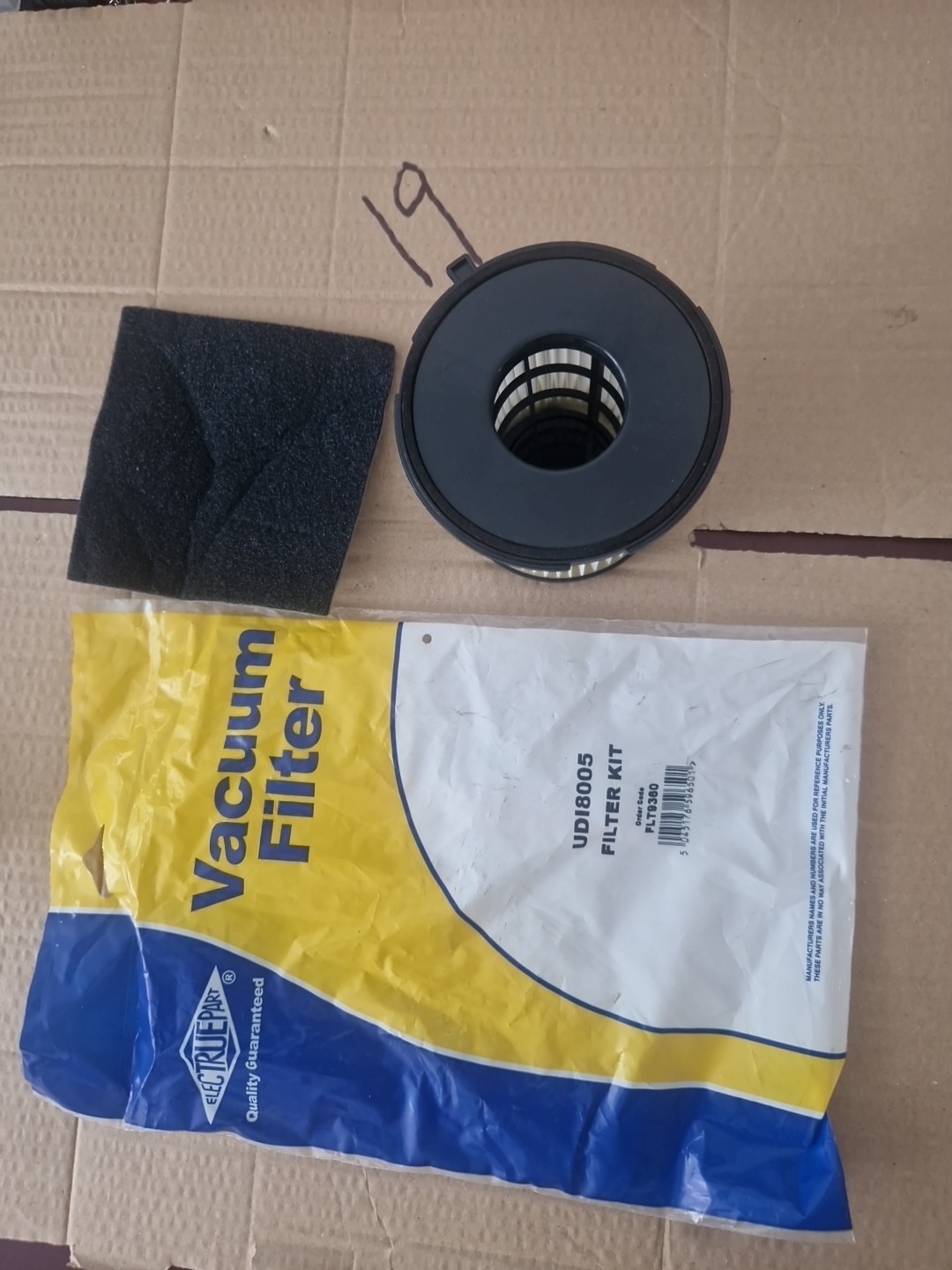 Electruepart Vacuum Cleaner Filter KIT  UD18005 Order No.FLT9360