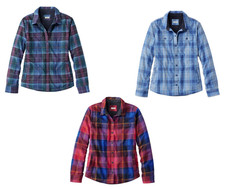 NEW WITH TAG Women's L.L.Bean Fleece-Lined Flannel Shirt, Snap-Front Plaid SALE