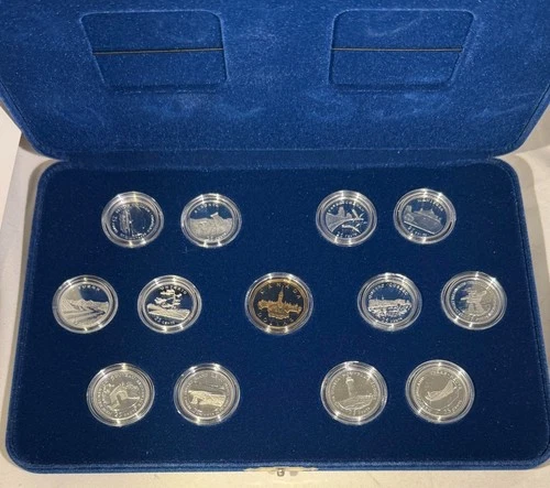 1992 "Canadian 125" 25 cent & Dollar Proof Commemorative Coins