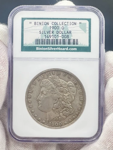 1900 O “Binion Collection” Morgan Silver Dollar NGC Slabbed Rare Coin