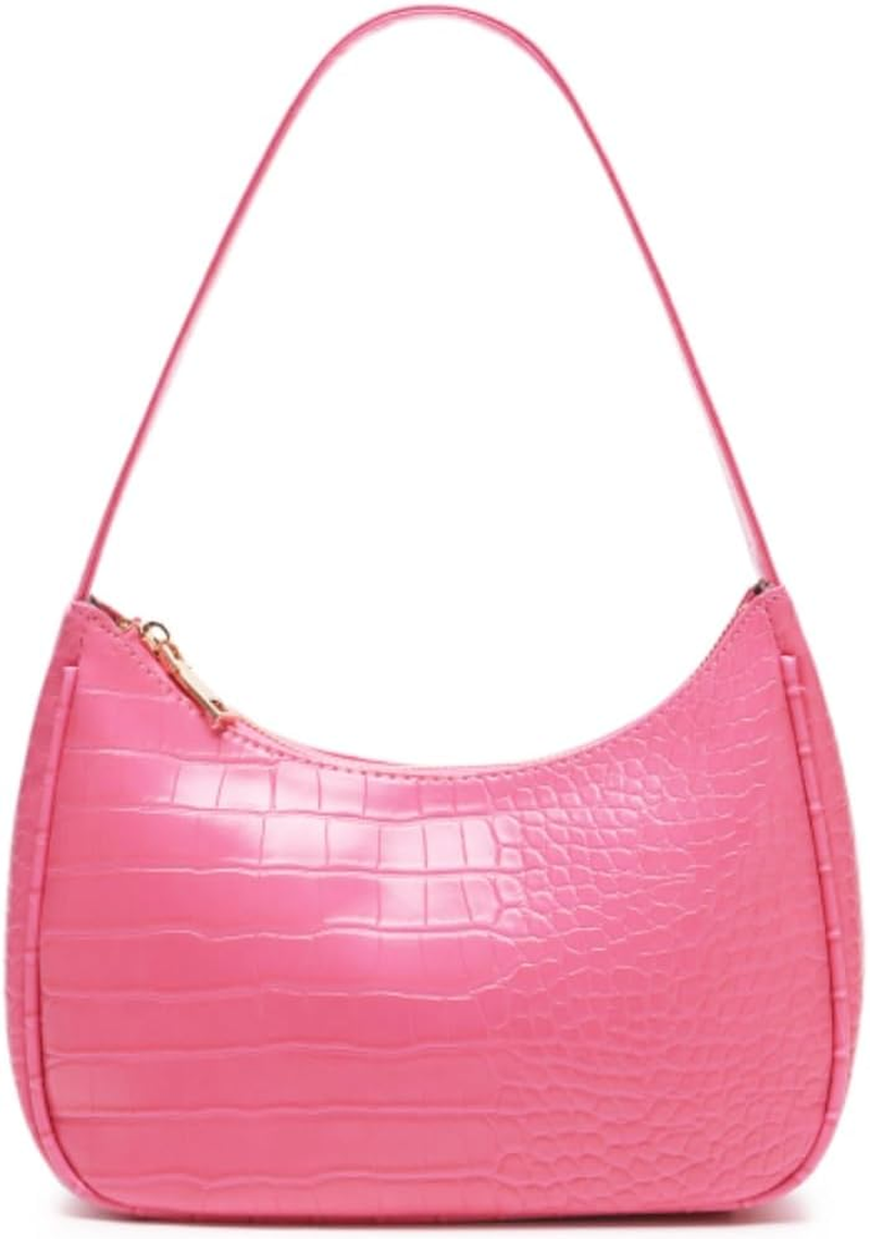 Shoulder Bags for Women, Cute Hobo Tote Handbag Mini Clutch Purse with Zipper Cl