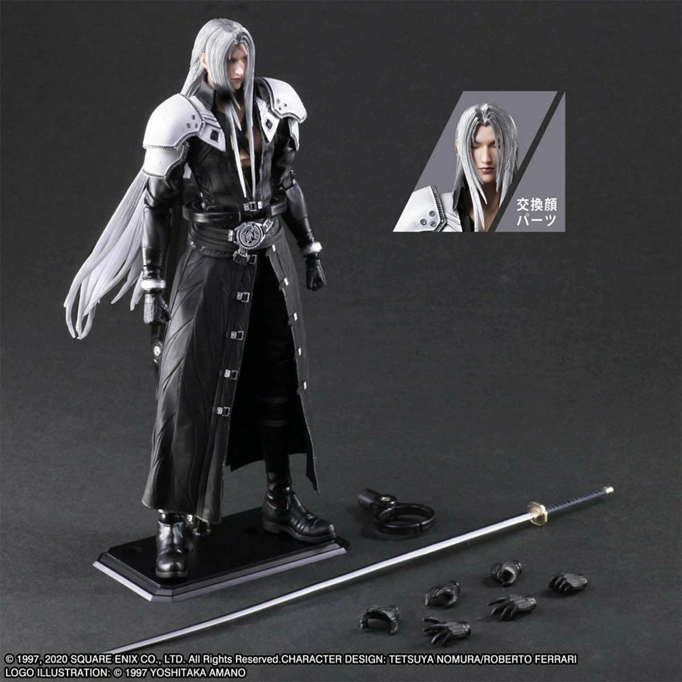 Play Arts Kai Final Fantasy VII Remake Sephiroth 11" Action Figure Statue No Box - Image 3 of 4